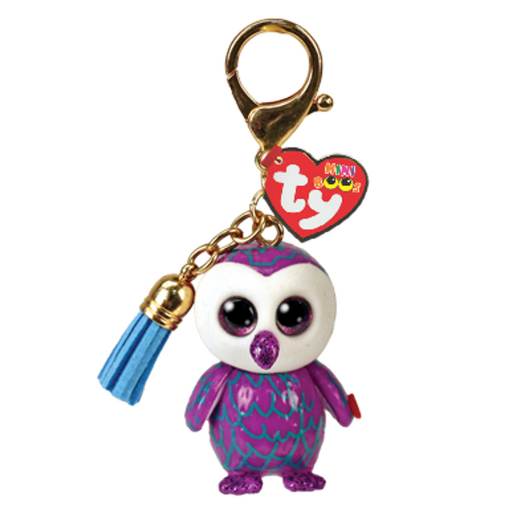 TY Mini Boos Moonlight the Owl Clip | Peekaboo Baby