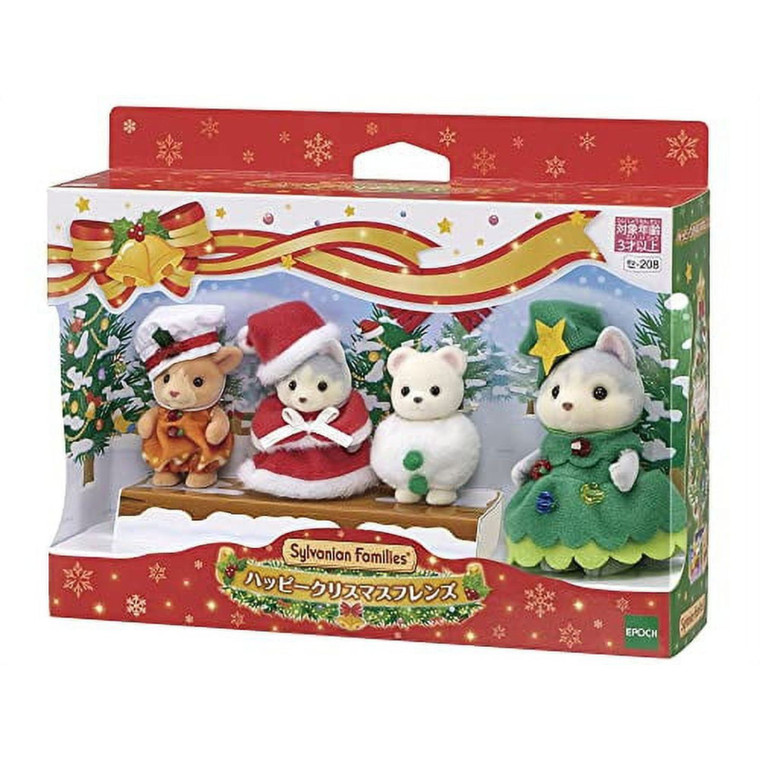 Sylvanian Families Happy Christmas Friends festive figures group