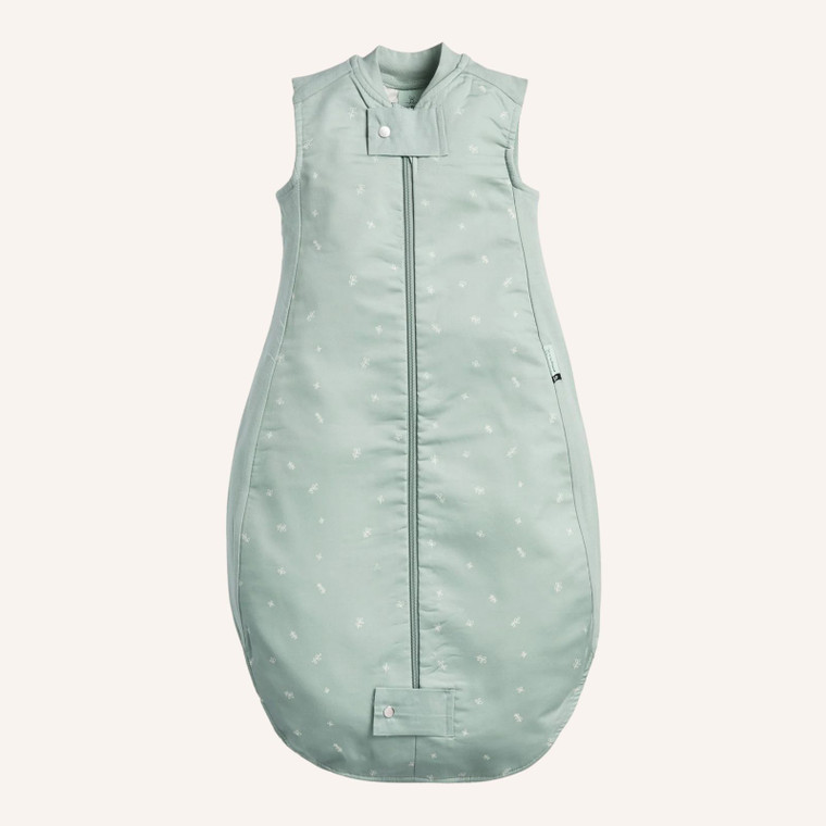 ergoPouch Organic Sheeting Sleeping Bag 1 TOG Sage product flat lay