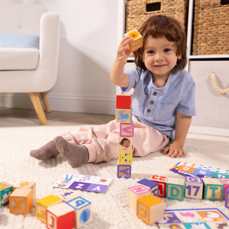 Melissa & Doug Ms. Rachel Blocks + Activity Cards | Shop Online