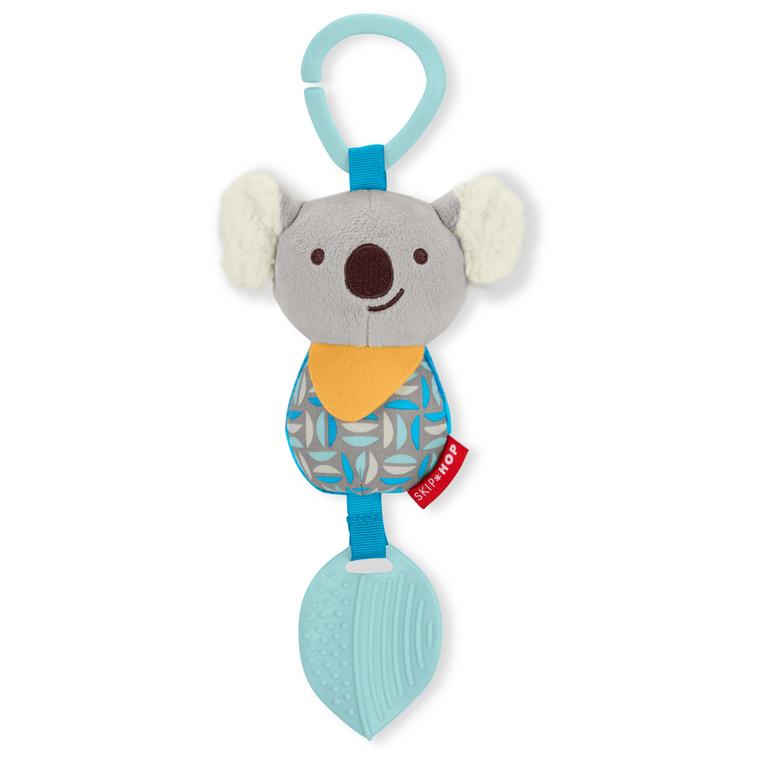 Skip Hop Bandana Buddies Chime and Teethe Koala Baby Toy koala character with teether bandana