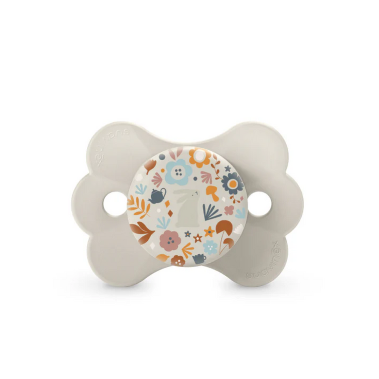 Shop Suavinex Wonderland Butterfly SX Pro Soother 0-6 Months - Liberty Neutral at Peekaboo Baby Australia