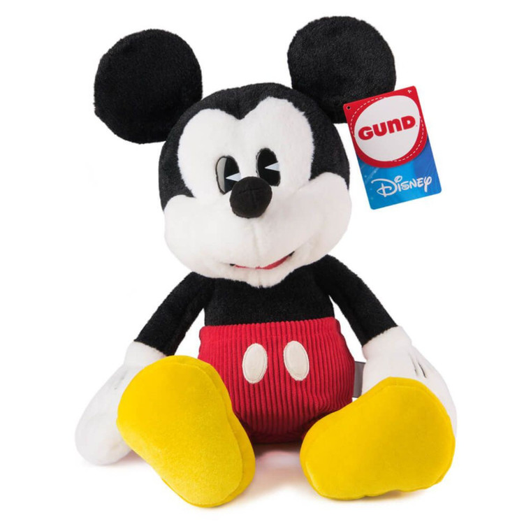 Disney x GUND Classic Mickey Mouse front view red corduroy pants