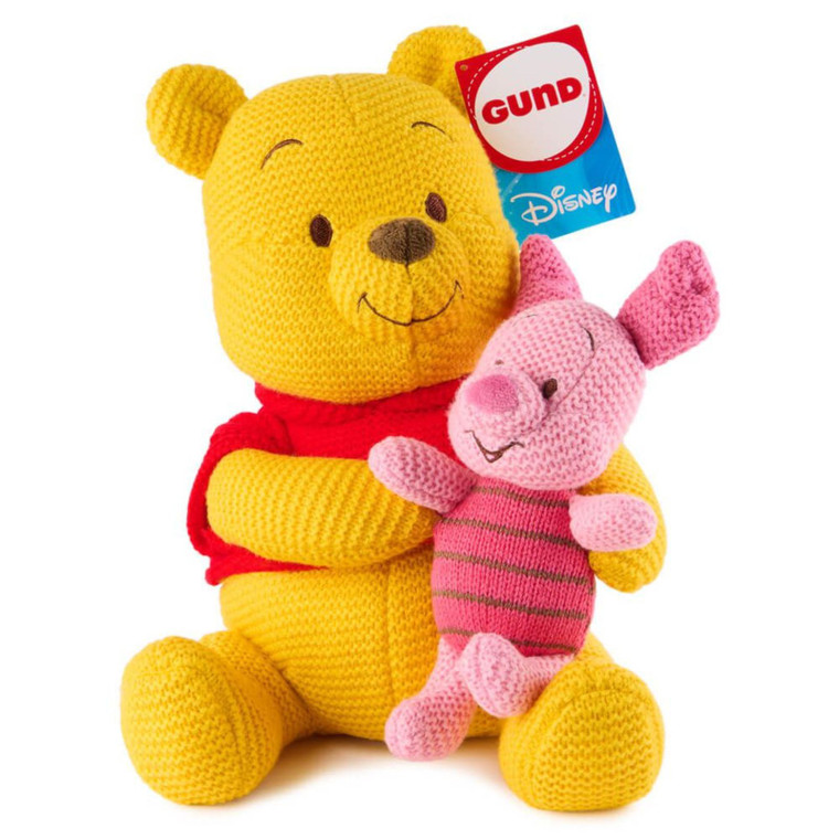 Disney Knit Plush Winnie The Pooh and Piglet - main view | Peekaboobaby