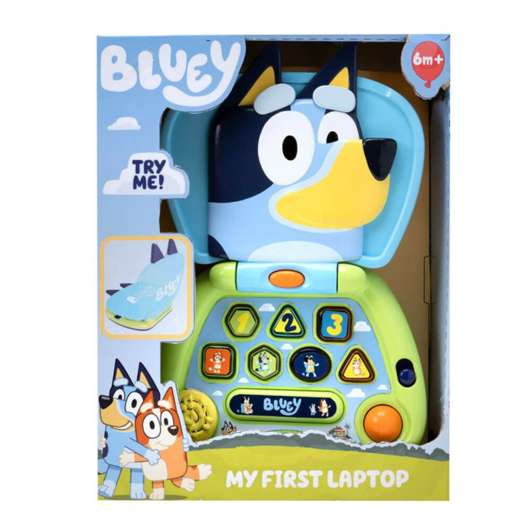 Bluey My First Laptop Educational Toy | Peekaboo Baby