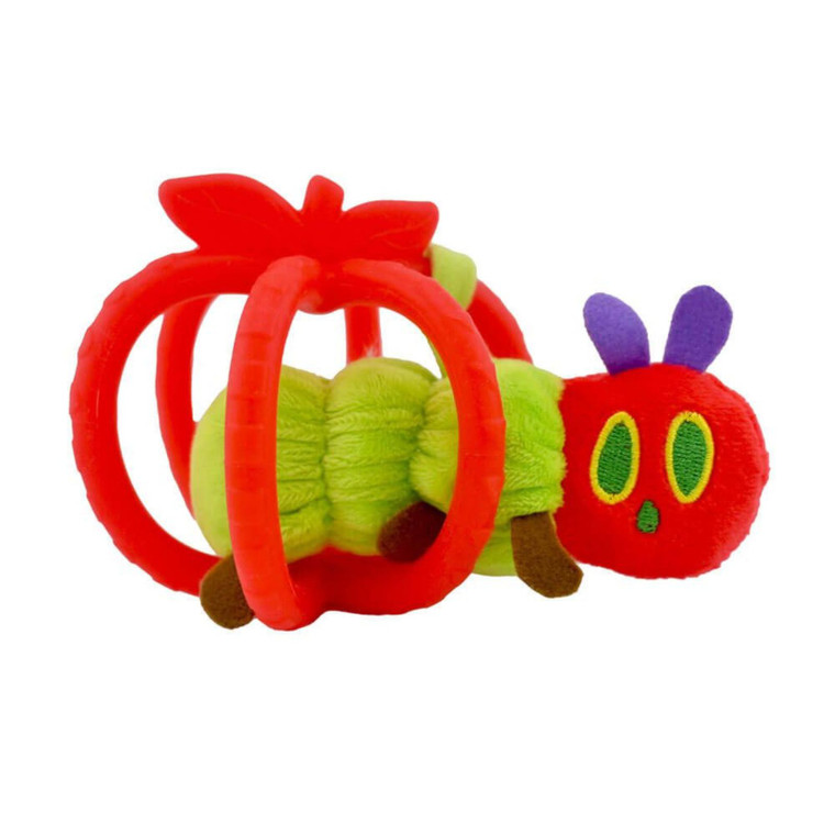 Buy The Very Hungry Caterpillar Silicone Apple Teether & Plush Caterpillar Set Online | Peekaboo Baby