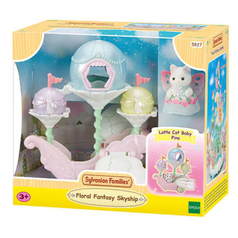 Sylvanian Families Floral Fantasy Skyship full playset view
