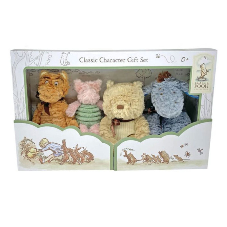 Buy Winnie The Pooh Classic Plush Character Set: 4 Piece Online | Peekaboo Baby