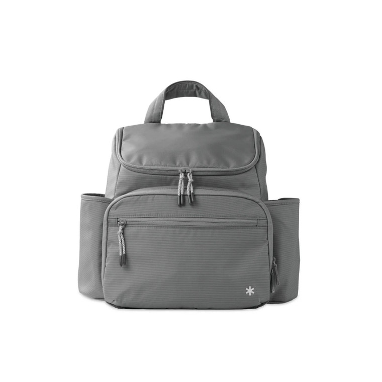 Skip Hop Forma Next Nappy Backpack Grey front view structured design