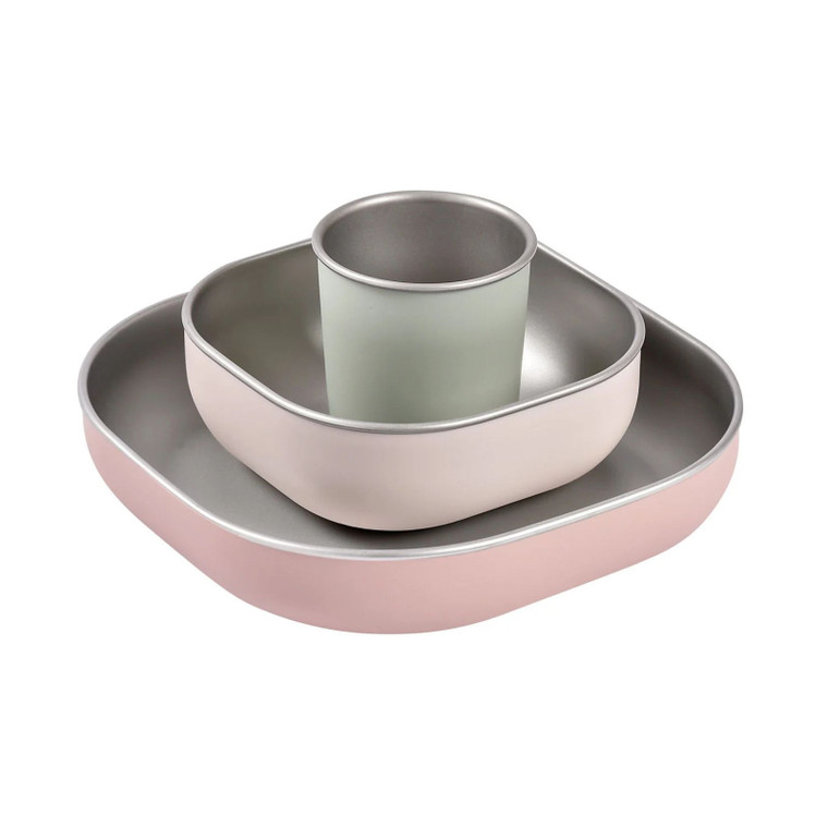Beaba Stainless Steel Meal Set - Clay 7