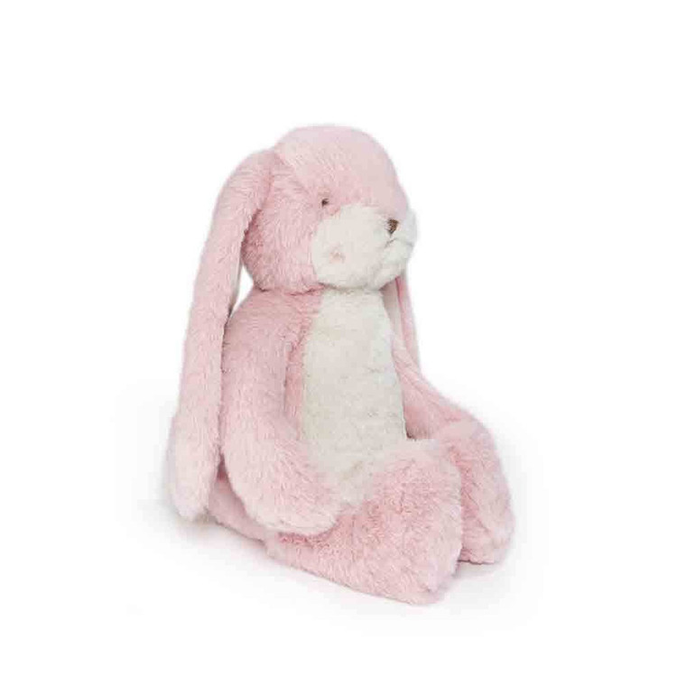 Bunnies by the Bay Tiny Floppy Nibble Bunny Soft Toy Pink 20cm angled side view