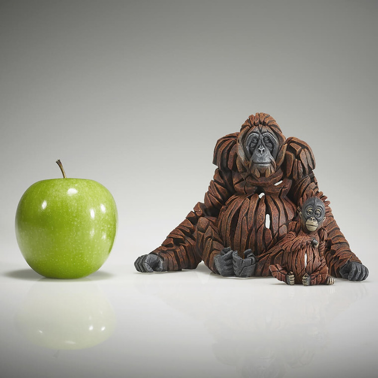 Edge Sculpture Miniature Mother & Baby Orangutan Set main product view