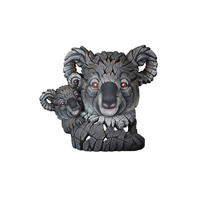 Edge Sculpture Koala & Joey Bust Figurine - hand-painted resin collector figurine