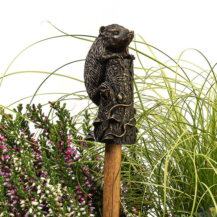 Jardinopia Antique Bronze Hedgehog Cane Companion - main view | Peekaboobaby