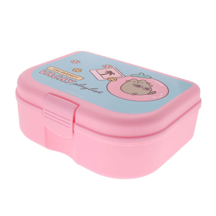 Pusheen Tropical Vacation Clip-Top Lunch Box - main view | Peekaboobaby