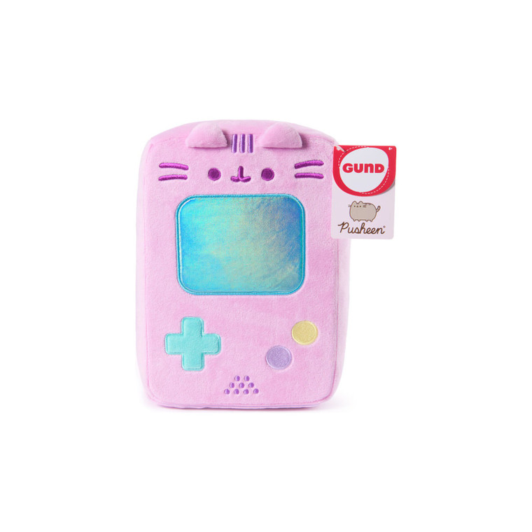 Pusheen Gamer Girl holding a handheld gaming console plush - 25cm