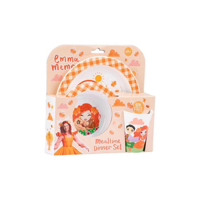Emma Memma 3-Piece Kids Mealtime Dinner Set