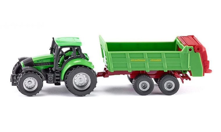 Siku Deutz-Fahr Tractor with Strautmann Spreader MB-SI1673 | Peekaboo Baby