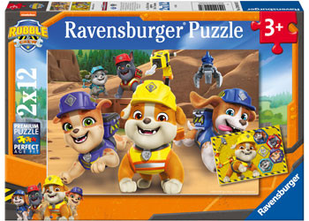 Ravensburger - Rubble & Crew Team in Action! Puzzle 2x12 Pieces - box front
