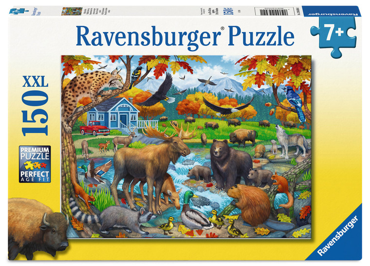 Ravensburger - Wildlife Gathering 150 pieces - box front