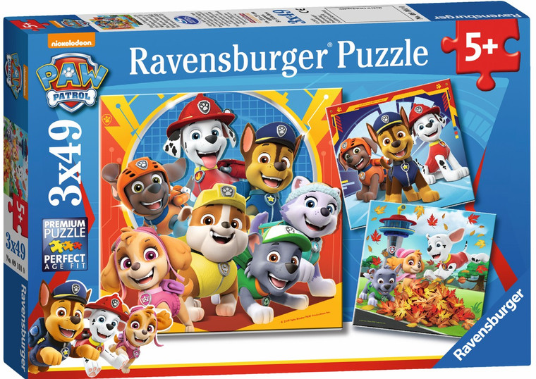 Ravensburger - Paw Patrol Just Yelp for Help Puzzle 3x49 Pieces - box front