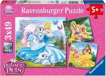Ravensburger - Disney Belle Cinderella Rapunzel Puzzle 3x49 Pieces - box front