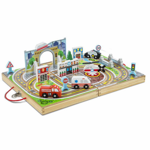 melissa and doug take along doorbell house