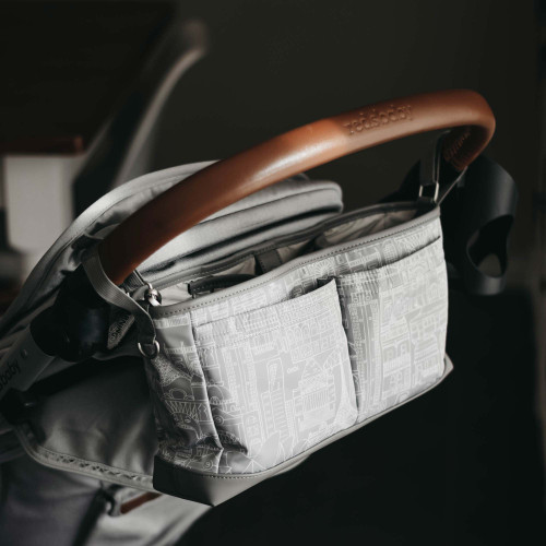 grey pram organiser