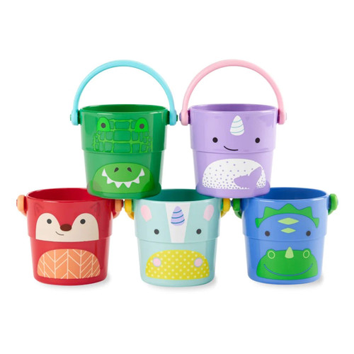 Skip Hop Zoo Stack & Pour Buckets Bath & Sand Baby & Toddler Toys Online