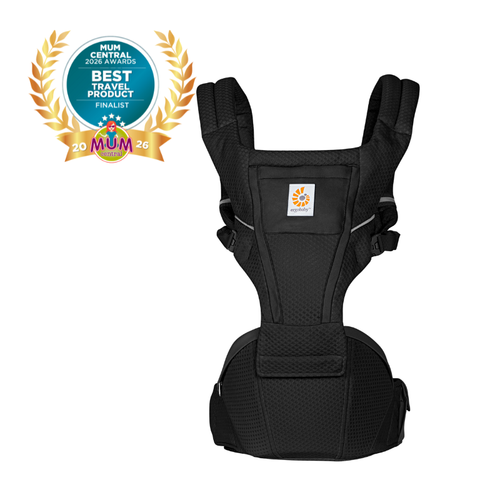 Ergobaby Alta Hip Seat Baby Carrier - Onyx Black | Peekaboo Baby