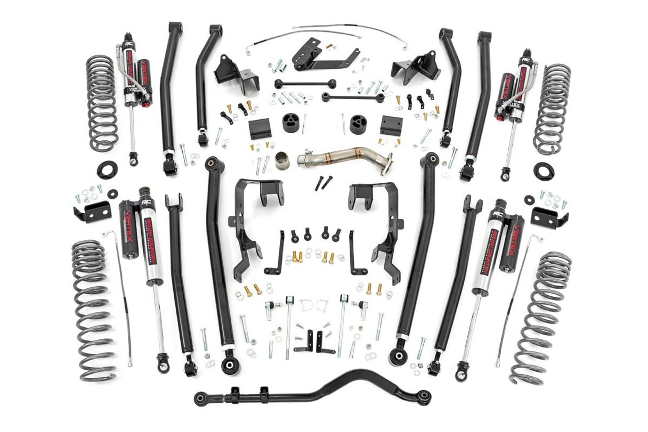 Rough Country  Inch Jeep Long Arm Suspension Lift Kit w/ Vertex  Adjustable Reservoir Shocks 12-18 Wrangler JK 2-door 79150A -  SWAGPERFORMANCEPARTS