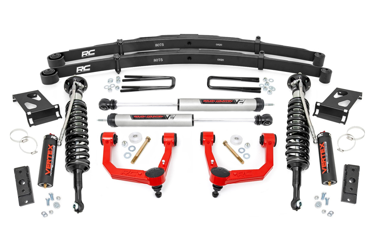 Rough Country - 3.5 Inch Lift Kit - Red UCA - Vertex/V2 - Toyota Tacoma ...