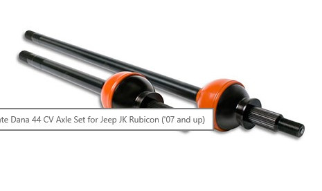RCV PERFORMANCE Ultimate Dana 30 CV Axle Set for Jeep JK with ARB Diff