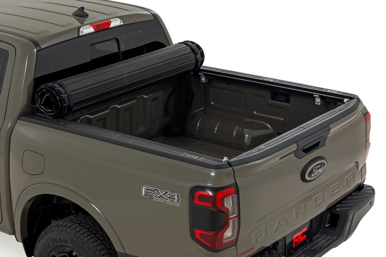 Rough Country - Hard Roll Up Bed Cover - 5' Bed - Ford Ranger 2WD/4WD ...