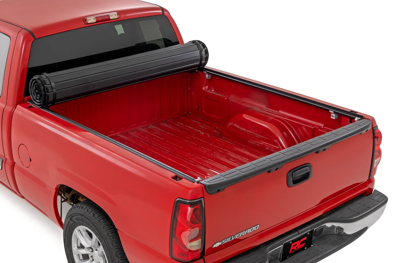 Rough Country - Hard Roll Up Bed Cover - 6'7 in. Bed - Chevy/GMC 1500 ...