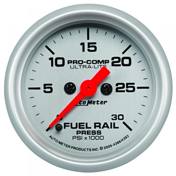 Autometer Ultralite Fuel Rail Pressure Gauge For 0307 5.9l Cummins