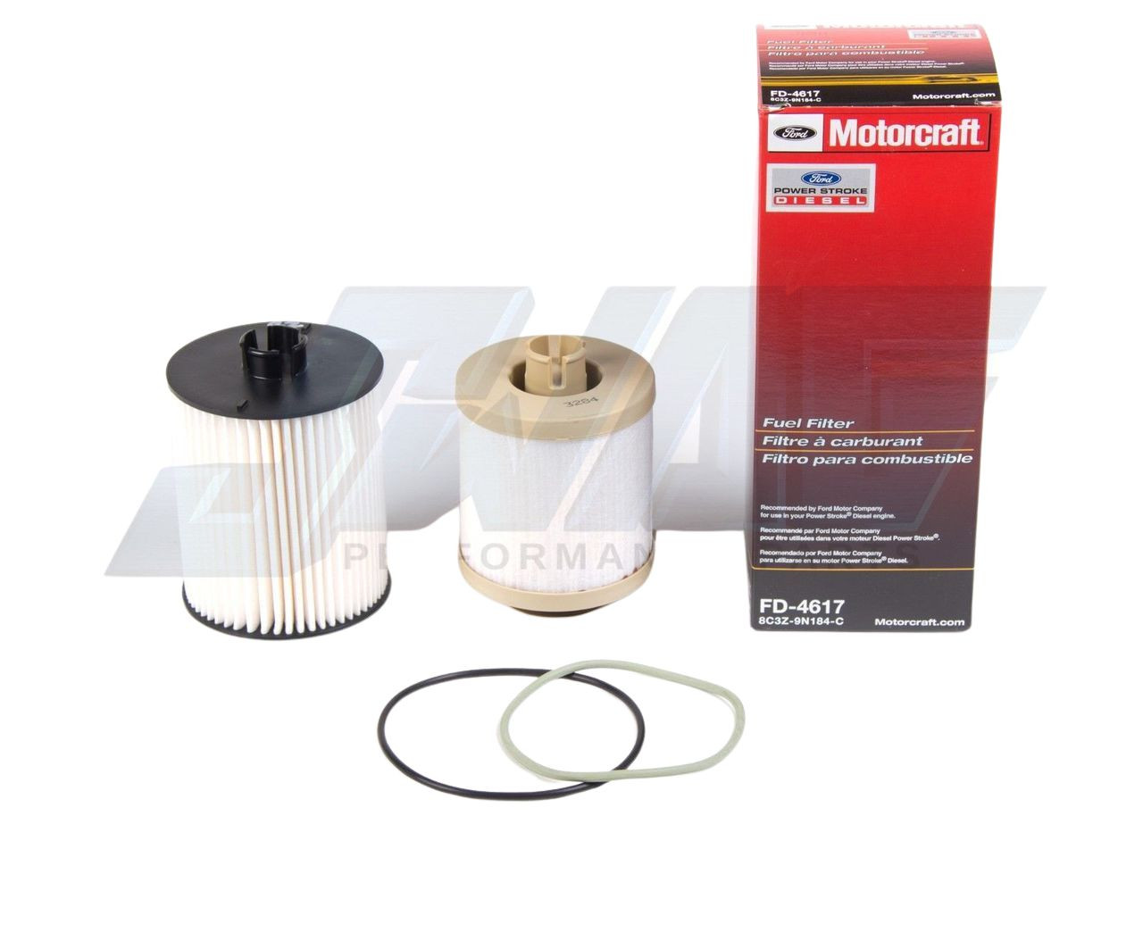 ふぃず MOTORCRAFT FORD 6.4L POWERSTROKE DIESEL FUEL FILTER KIT