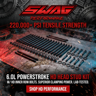 SWAG Performance HD Cylinder Head Studs | Powerstroke, Duramax, Cummins & IDI Diesels