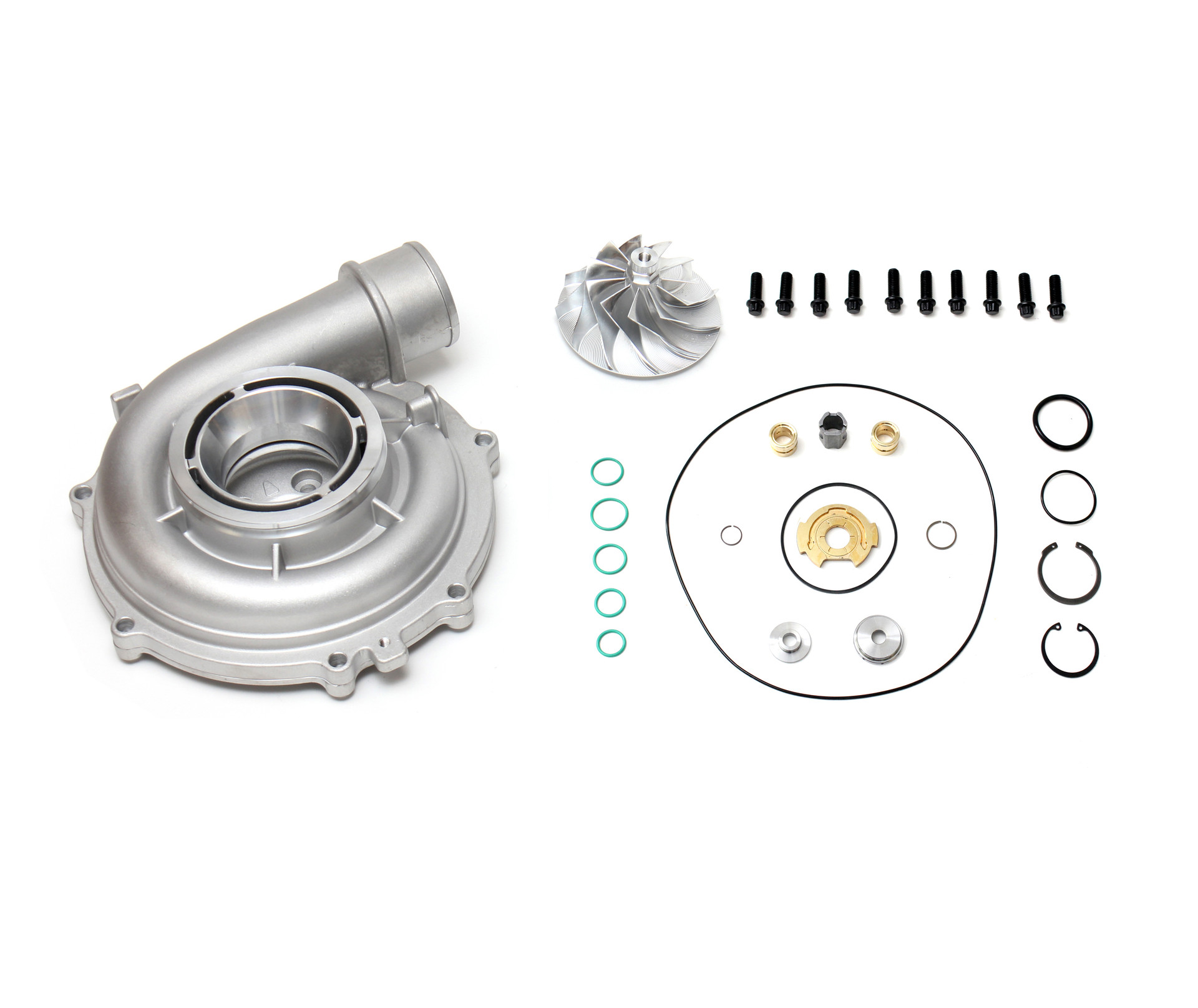 Upgraded Compressor Housing Kit 63 MM With Turbo Rebuild For 0607 6.6L Duramax LLY/LBZ