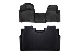 Rough Country Heavy Duty Floor Mats (Front/Rear) - (15-18 Ford F-150) M-51153