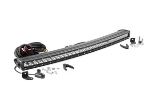 Rough Country 30-inch Chrome Series Single Row Curved CREE LED Light Bar 72730