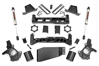 Rough Country 7.5in GM Suspension Lift Kit, Strut Spacer w/ V2 Shocks (07-13 1500 PU) 26470