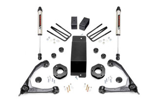 Rough Country 3.5in GM Susp Lift Kit w/Forged Upper Cntrl Arms & V2 Shocks (07-16 1500 PU 4WD) 19470