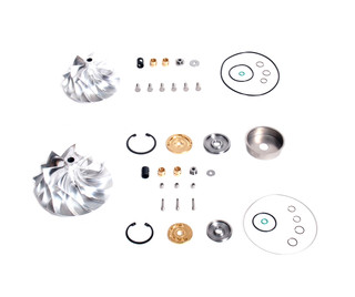 08-10 Ford 6.4 6.4L Powerstroke Diesel Low Pressure and High Pressure Turbo Rebuild Service Kit With Compressor Wheels