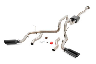 Rough Country Dual Cat-Back Exhaust System w/ Black Tips 99-06 GM 1500 Ext Cab / Short Bed 4.8L / 5.3L 96005