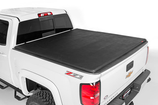 Rough Country Soft Tri-Fold Bed Cover 07-13 Silverado/Sierra 1500 5 Foot 5 Inch Bed w/o Cargo Mgmt  RC44207550