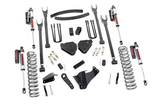 Rough Country 6 Inch Ford 4-Link Suspension Lift Kit w/Vertex Shocks 05-07 F-250/350 Diesel-w/o Overloads  57950