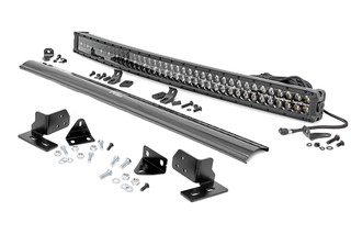 Rough Country Ford 40 Inch Curved LED Light Bar Bumper Kit Black Series w/White DRL 11-16 F-250 Super Duty  70682DRL