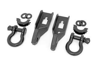Rough Country Ford Tow Hook to Shackle Conversion Kit w/D-Ring & Rubber Isolators 09-20 F-150  RS158