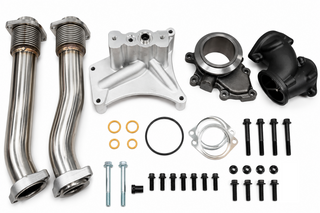 SWAG Performance Bellowed Up-Pipe & Non-EBV Pedestal Kit | 99.5-03 Ford 7.3L Powerstroke Diesel